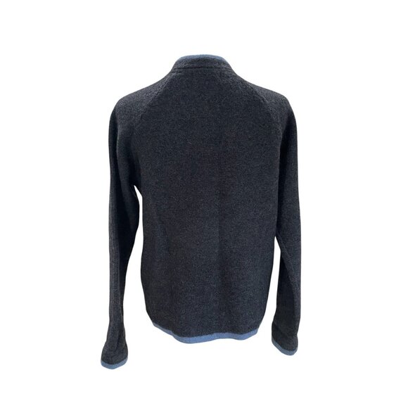 Karen Scott Petites Wool Cardigan Sweater Embroidered Zip Winter Cottagecore - Picture 8 of 8